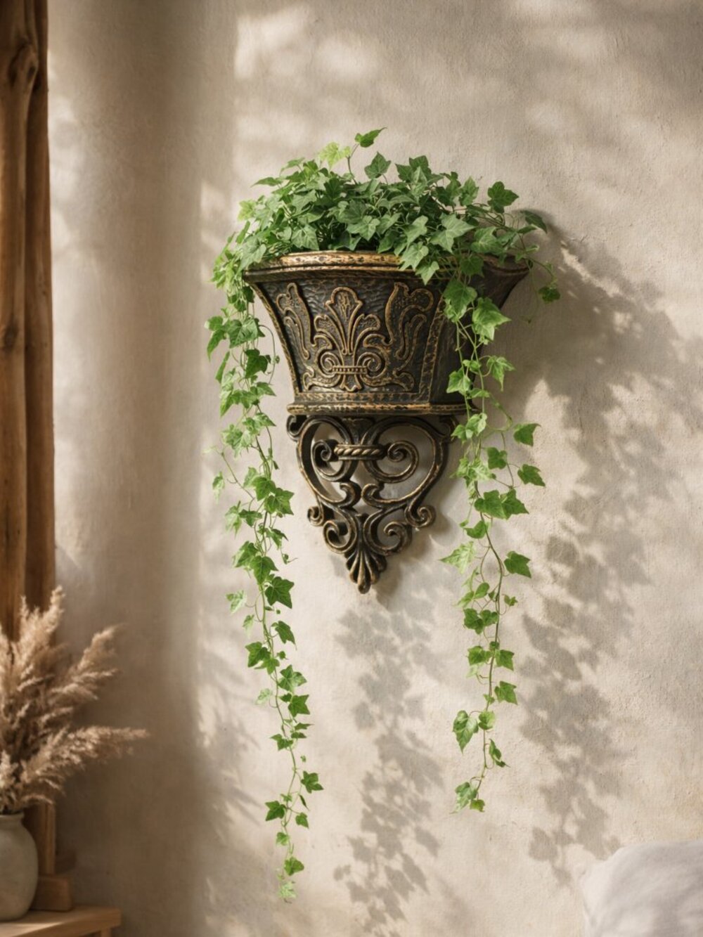 Vintage Burwood Gothic Wall Planter Witchy Whimsigoth